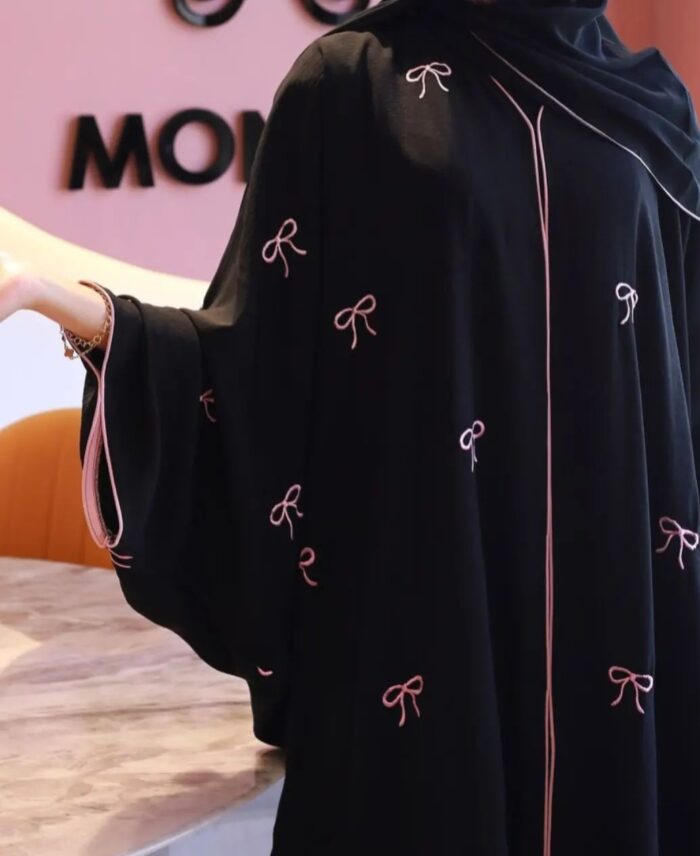 Trending Bow Farasha Abaya - Image 2