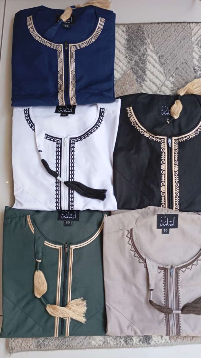 Men's Embroided Tassle Thobes - Image 2