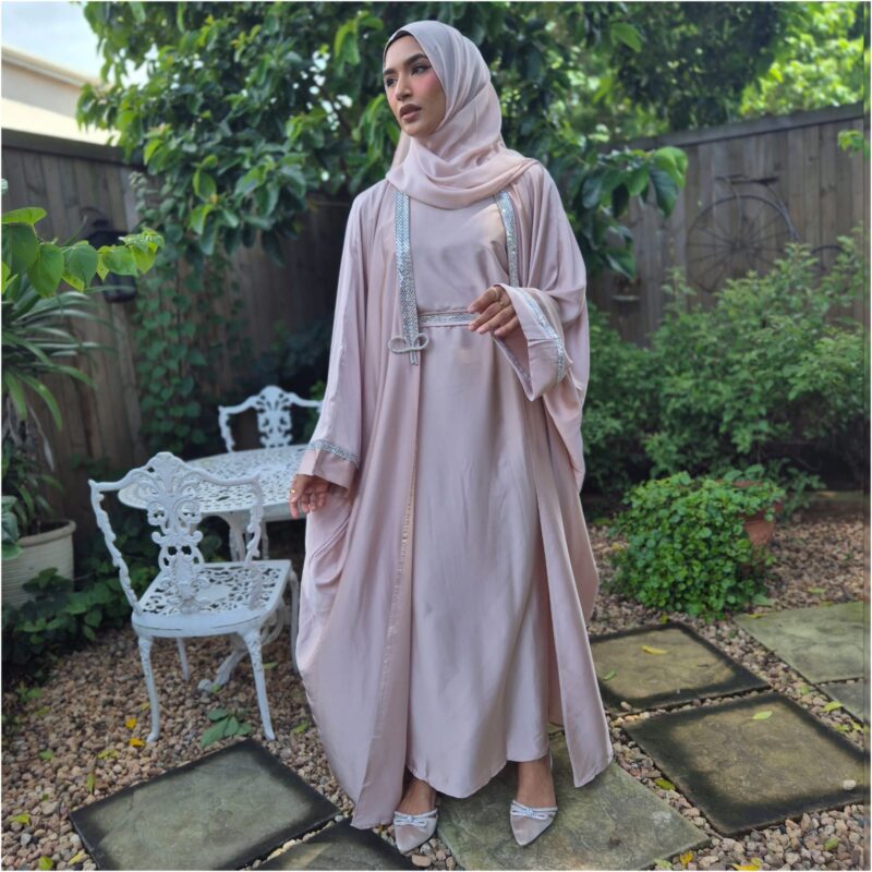 New Armani Satin Abayas 2025 collection