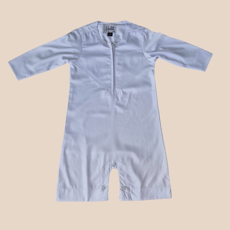 Plain White Kurtha rompers