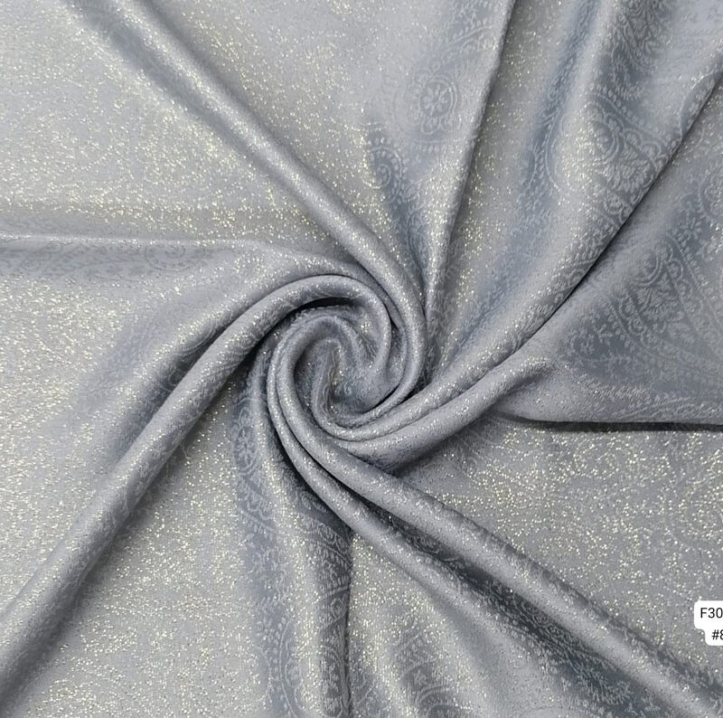 Embossed cotton scarves with shimmer
