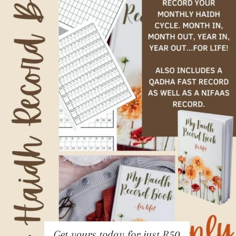 My haidh record book
