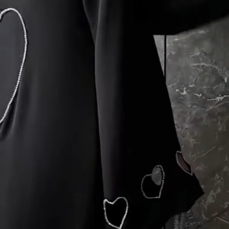 Bling Hearts Abaya