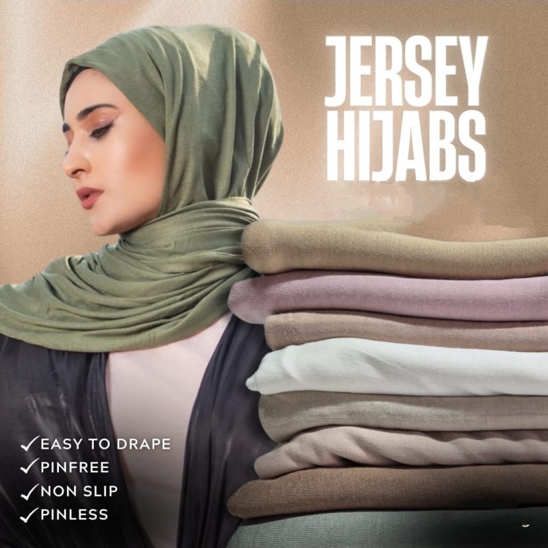 Pin free Jersey hijabs