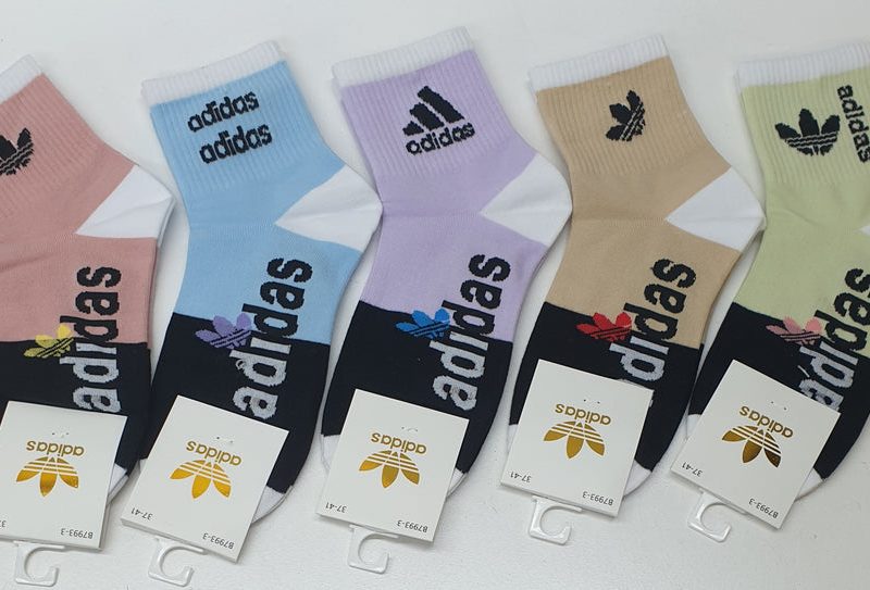 Adidas 3 colour quarter socks